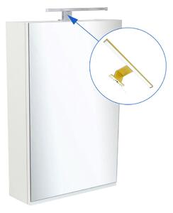 Comodo Zrcadlová skříňka Atica 50 ZS LED-G s osvětlením Any LED 30 G, zlatá
