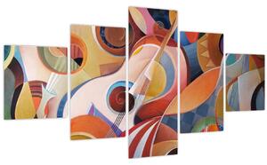 Obraz - Hudební abstrakt (125x70 cm)