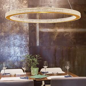 LED lustr Fiore 80 zlaté