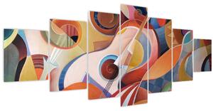 Obraz - Hudební abstrakt (210x100 cm)