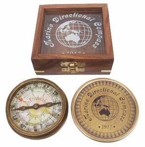 SEA-Club Mosazný kompas Marine Directional Compass