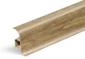 Lišta soklová Naturel dub Bourbon přírodní , PVC délka 250 cm, výška hrany 56 mm, NATNGF069
