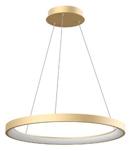 Redo 01-3912 Iconic, závěsné svítidlo LED 50W 3000/4000K, matná zlatá, tříkrokové stmívání, průměr 58cm