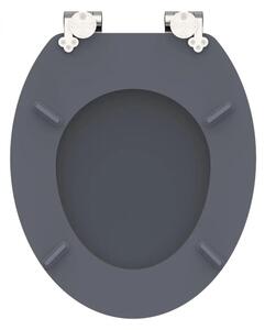 Schütte 80104 - Záchodové prkénko SPIRIT ANTHRAZIT SoftClose MDF dřevo