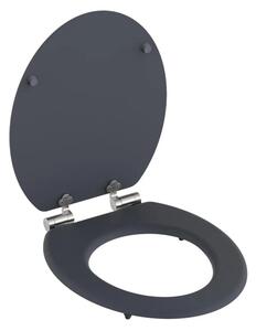 Schütte 80104 - Záchodové prkénko SPIRIT ANTHRAZIT SoftClose MDF dřevo