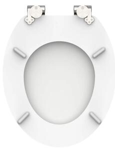 Schütte 84100-A - Záchodové prkénko WHITE SoftClose MDF dřevo
