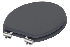 Schütte 80104 - Záchodové prkénko SPIRIT ANTHRAZIT SoftClose MDF dřevo