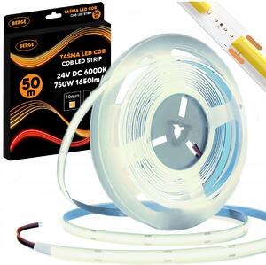 BERGE LED pásek COB Neon 24V - 528D - 15W/m - IP20 - 1650lm - 50m - studená barva