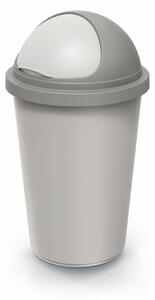 Prosperplast Odpadkový koš COMPACTO ROLL 50 L popelavě šedý/světle šedý