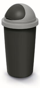 Prosperplast Odpadkový koš COMPACTO ROLL 30 L černý/světle šedý