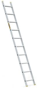 Hliníkový žebřík 1x10 příček jednodílný DRABEST DP-10 PRO