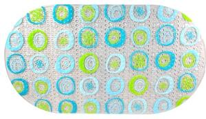 Protiskluzová podložka do koupelny Multi 68x38 cm modrozelená PRED209