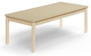 AJ Produkty Stůl DECIBEL, 1600x700x530 mm, akustická HPL deska, bříza