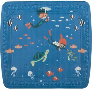 Spirella protiskluzová podložka do sprchy SCUBA DIVER, dětský motiv, PVC, 55 x 55 cm