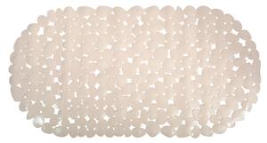 MSV protiskluzová podložka do vany GALETS, béžová, PVC, 35 x 68 cm