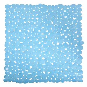 MSV protiskluzová podložka do sprchy GALETS, světle modrá, PVC, 53 x 53 cm