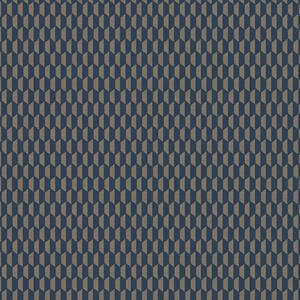 Geometrická vliesová tapeta na zeď, modro-hnědá, imitace látky, 23208-6, Omega, AdaWall