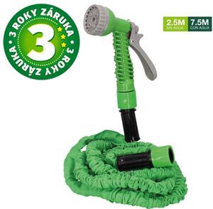 Zahradní hadice Navelis max 7,5m, smršťovací, s pistolí, 7 funkcí kropení, 3 roky záruka