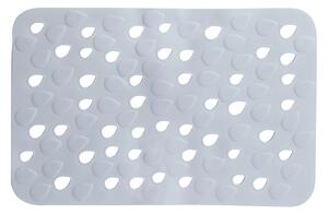 Spirella protiskluzová podložka do vany DROPS, šedá PVC, 53 x 35 cm