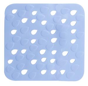 Spirella protiskluzová podložka do sprchy DROPS, modrá, PVC, 54 x 54 cm