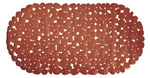 MSV protiskluzová podložka do vany GALETS, terakota, PVC, 35 x 68 cm