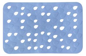 Spirella protiskluzová podložka do vany DROPS, modrá PVC, 53 x 35 cm