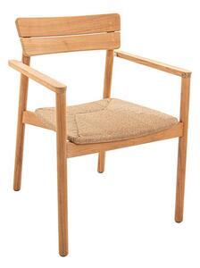 Jati Kebon Jídelní křeslo Lynn Teak, Jati Kebon, rám teak, výplet umělý ratan, bez sedáku