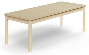 AJ Produkty Stůl DECIBEL, 1800x700x590 mm, akustická HPL deska, bříza