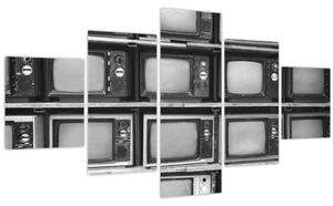 Obraz - Retro televize (125x70 cm)