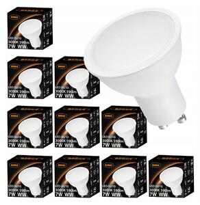 10x LED žárovka GU10 8W teplá bílá 3000K 720lm