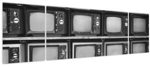 Obraz - Retro televize (170x50 cm)