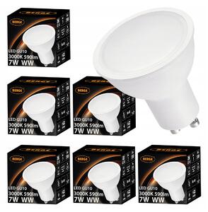 6x LED žárovka GU10 8W teplá bílá 3000K 720lm SMD 2835