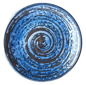 Made in Japan (MIJ) Mělký talíř Copper Swirl 25 cm