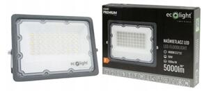 LED reflektor 50W 4000K 5000LM IP65 černý - neutrální bílá