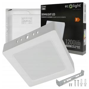 LED stropní svítidlo 12W 1200lm přisazené čtvercové svítidlo 4000K