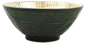 Made in Japan (MIJ) Keramická miska na polévku Udon (Dk Green, 20 cm) Made in Japan