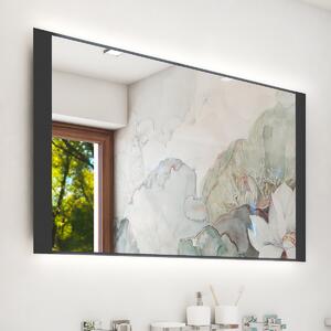 Nimco Černé LED zrcadlo 23W, 80x60 cm s dotykovým senzorem