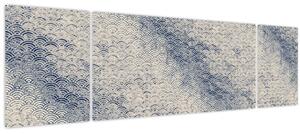 Obraz - Vzor vlnek (170x50 cm)