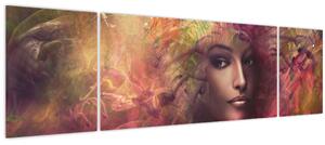 Obraz - Fantasy žena (170x50 cm)