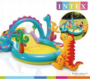 Dětský nafukovací bazén Intex ovál 302x229x112 cm Dinoland