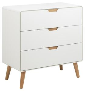 Actona Komoda Lowell 80 cm bílá/dub přírodní