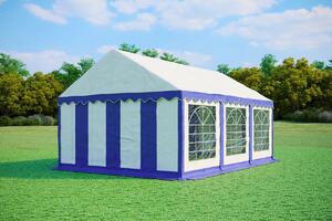 Párty stan 4x6 m STANDARD - ohnivzdorný barva Modro-bílá