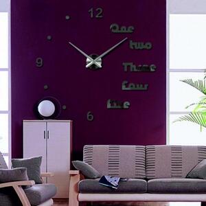Moderní hodiny na zeď DIY DRIWAL l 3D HODINY 12S039