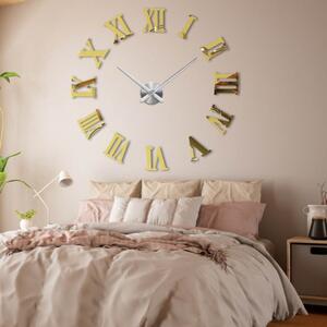 Nalepovací římské hodiny na zeď – moderní obraz do obývacího pokoje | SENTOP 12S031