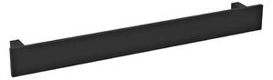 Černý hliníkový držák na osušky Sapho Patron, šířka 60 cm