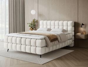 Boxspringová postel s úložným prostorem 160x200 SARVIRO - bílá