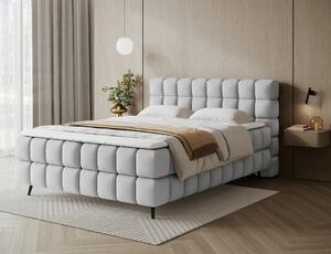 Boxspringová postel s úložným prostorem 160x200 SARVIRO - šedá