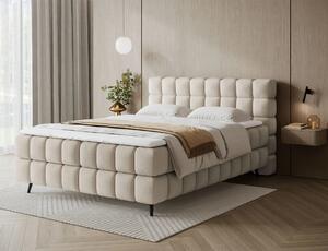 Boxspringová postel s úložným prostorem 160x200 SARVIRO - béžová