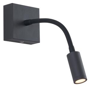 Moderní nástěnná lampa černá vč. LED stmívatelná dobíjecí - Harper