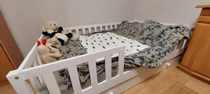 Dětská postel Lilly 5 s přistýlkou - 120 x 200 cm - přírodní borovice